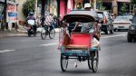 インドネシアの自転車タクシー ベチャの乗り方
